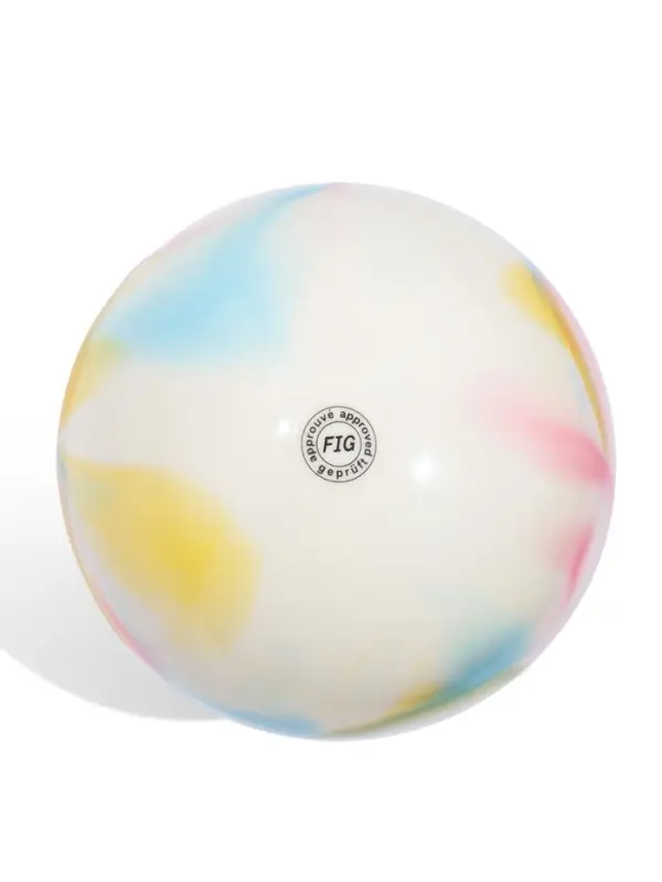 Мяч для художественной гимнастики, диаметр 19см, цвет радуга