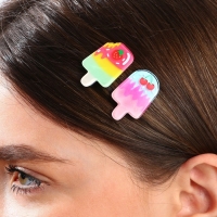 Заколки для волос детские &laquo;Сладкая парочка&raquo;, 2 шт, 3 х 1,5 см