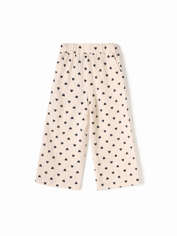 Брюки из муслина для девочки KAFTAN "Сердечки" рост 98