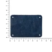 Лейбл кожаный Beta, XL, синий