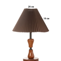 Лампа настольная BayerLux ЭКО "Камила" 1х40Вт Е27 черный/темно-кор. 27х27х40см