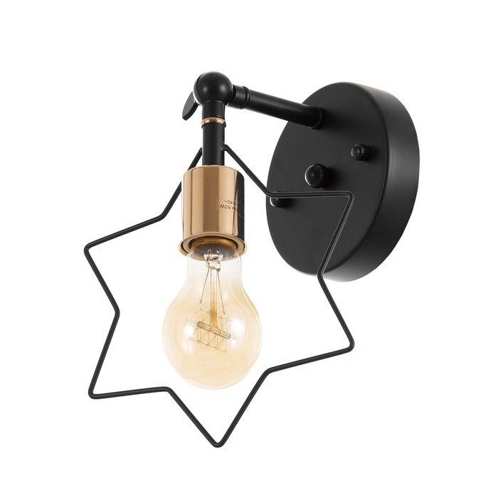 Бра Бра "Звезда" Е27 40Вт черный 15х17х26 см