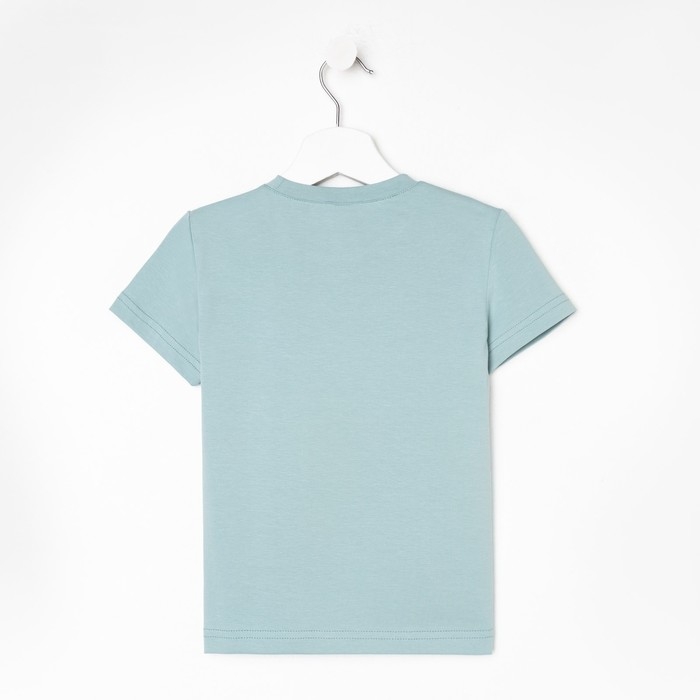 Футболка детская Basic line цвет аквамарин, рост 146