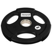 Диск олимпийский ONLYTOP, обрезиненный, с тройным хватом, 5 кг, d=50 мм Диск олимпийский ONLYTOP, обрезиненный, с тройным хватом, 5 кг, d=50 мм