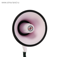 Мегафон ручной LuazON Rad-25, 25 Вт, дальность до 400 м, запись 10 сек, сирена, бело-красный