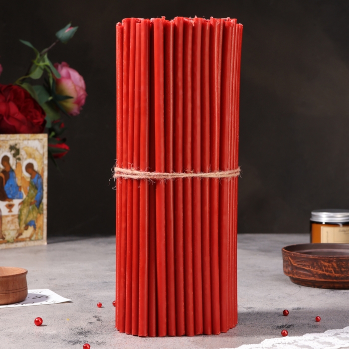 Свечи красные церковные №30, упаковка 2кг Свечи красные церковные №30, упаковка 2кг