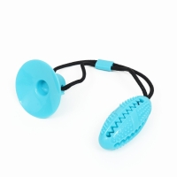 Игрушка для собак "Эллипсоид для лакомств на присоске", 40 х 9 см, голубая Игрушка для собак "Эллипсоид для лакомств на присоске", 40 х 9 см, голубая