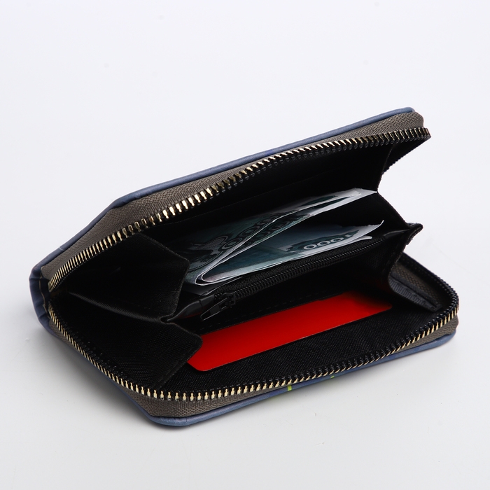 Кошелёк детский на молнии «Выбражулька», цвет тёмно-синий Кошелёк детский на молнии «Выбражулька», цвет тёмно-синий