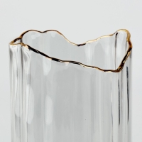 Ваза для цветов &laquo;Калипсо&raquo; из белого стекла 31&times;12&times;12 см