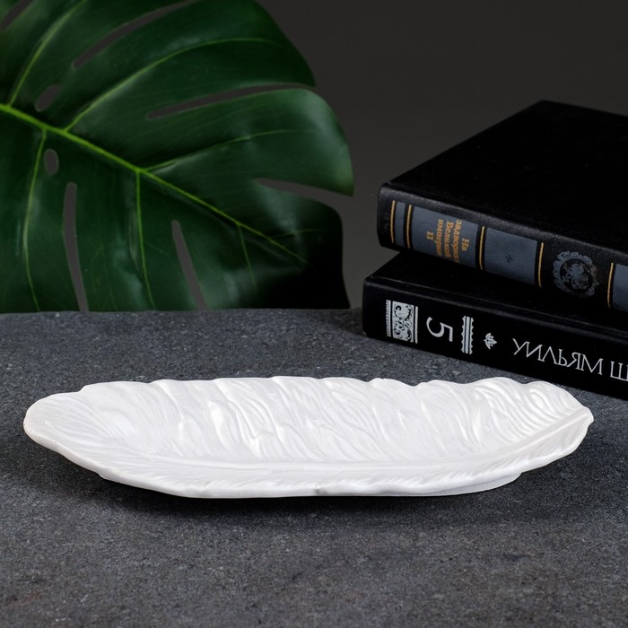 Подставка Подставка "Перо" перламутр, 22х8х3см