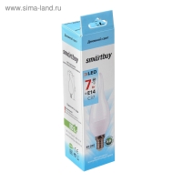 Лампа cветодиодная Smartbuy, Е14, C37, 7 Вт, 4000 К, матовое стекло, дневной белый свет Лампа cветодиодная Smartbuy, Е14, C37, 7 Вт, 4000 К, матовое стекло, дневной белый свет