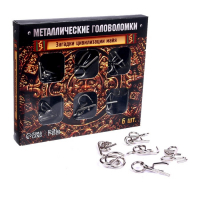 Головоломка металлическая &laquo;Загадки цивилизации Майя&raquo;, набор 6 шт.
