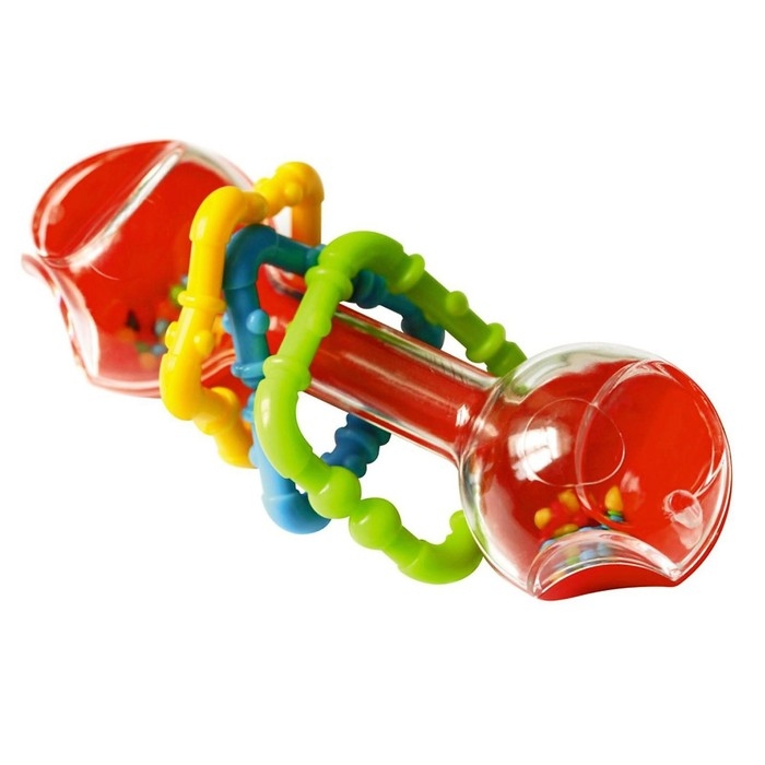 Погремушка &laquo;Гантелька&raquo;, прозрачная