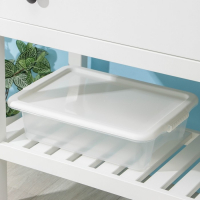 Контейнер для хранения с крышкой Porter, 8 л, 41&times;31&times;11 см, цвет слоновая кость