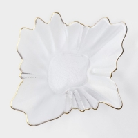 Тарелка стеклянная сервировочная &laquo;Рени&raquo;, 24&times;22&times;6 см, цвет прозрачный