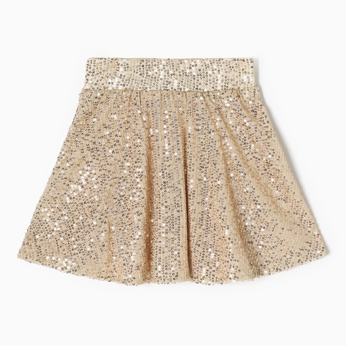Юбка из пайеток KAFTAN размер 32 (110-116 см), золотой