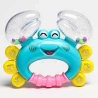 Погремушка &laquo;Крабик&raquo;, цвет МИКС, Крошка Я, 12 см