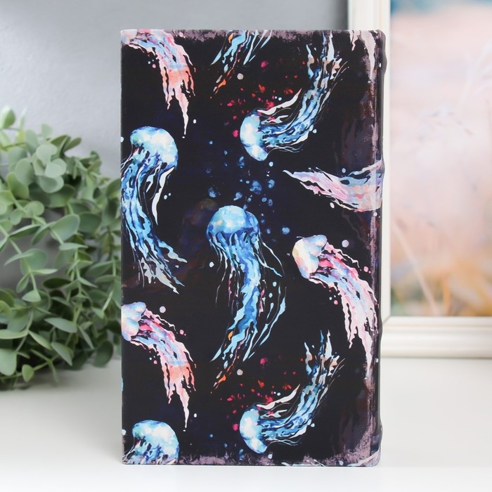 Сейф-книга дерево кожзам "Медузы" 21х13х5 см