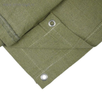 Брезент огнеупорный, 3 &times; 2 м, плотность 400 г/м&sup2;, люверсы шаг 1 м, хаки