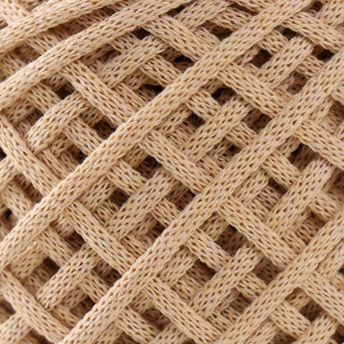 Хлопковый шнур 3 мм 220м/240&plusmn;5 гр Градиент "Лето" (печенье/белый)