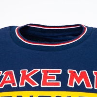 Футболка мужская новогодняя , цвет тёмно-синий, размер 54