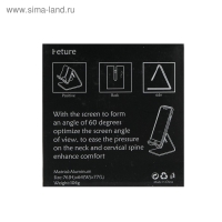 Подставка для телефона, с разъемом для провода, металл, чёрная Подставка для телефона, с разъемом для провода, металл, чёрная