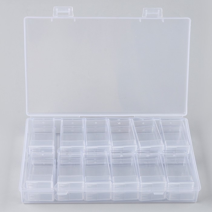 Органайзер для хранения страз алмазной мозаики, 24 секции Органайзер для хранения страз алмазной мозаики, 24 секции