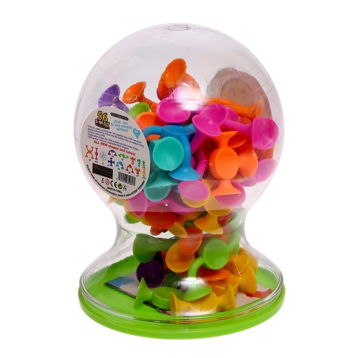 Конструктор &laquo;Забавные присоски&raquo;, 56 деталей