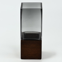 Ваза для цветов &laquo;Форест&raquo; из серого стекла 20,5&times;8&times;8 см