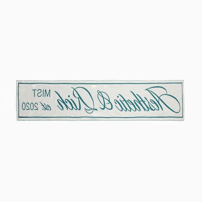 Шарф женский двусторонний MIST зеленый/молочный, размер 47*226см Шарф женский двусторонний MIST зеленый/молочный, размер 47*226см