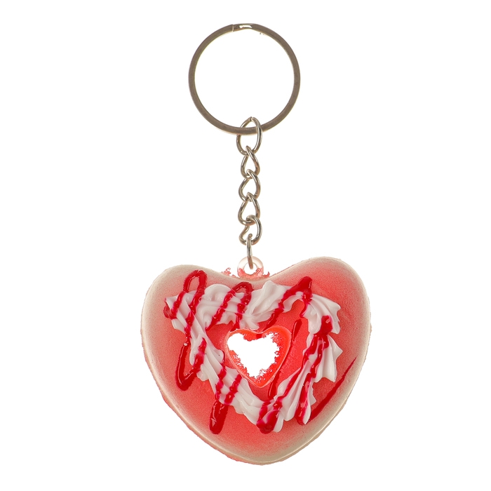 Мялка-сквиш &laquo;Сердечко&raquo;, на брелоке, цвета МИКС