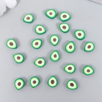 Бусины для творчества PVC "Половинка авокадо" набор 20 шт 1х1х1 см