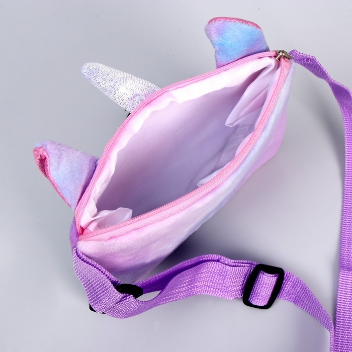 Сумка детская &laquo;Плюшевый единорог&raquo;, 17х13х3 см