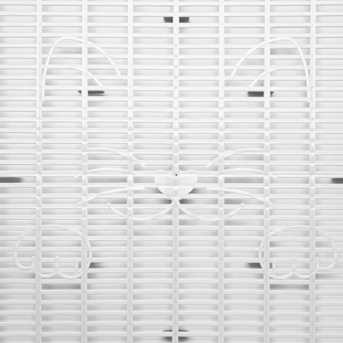 Туалет с бортом и сеткой, 45х34х10 см, синий/серый