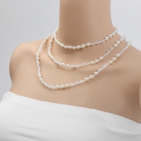 Бусы &laquo;Блеск&raquo; с жемчугом, шар №6, цвет бело-молочный, 150 см