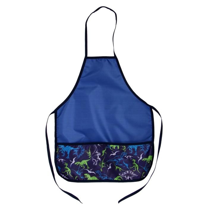 Фартук для труда + нарукавники, 485 х 395/250 х 160 мм, рост 116-146 см, Calligrata, "Динозавры"