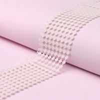 Лента с имитацией жемчуга, 4 см, 9 ± 1 м, цвет белый Лента с имитацией жемчуга, 4 см, 9 ± 1 м, цвет белый