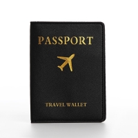 Обложка для паспорта, багажная бирка, цвет чёрный Обложка для паспорта, багажная бирка, цвет чёрный