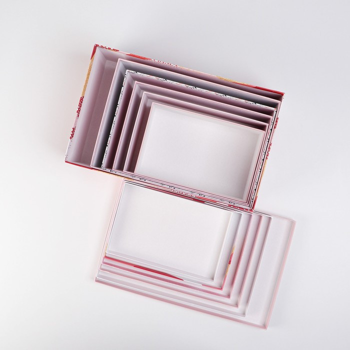 Набор коробок 6 в 1, упаковка подарочная, &laquo;Love&raquo;, 20 х 12.5 х 7.5 ‒ 32.5 х 20 х 12.5 см