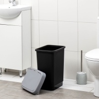 Контейнер для мусора &laquo;Твин&raquo;, 25 л, цвет серый