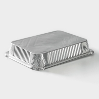 Форма из фольги для выпечки и запекания Доляна, 1,1 л, 225&times;175&times;35 мм, 2 шт/уп