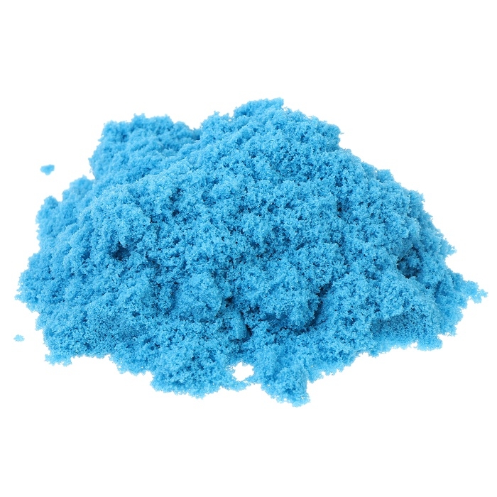 Кинетический песок, 2 формочки, 200 гр, цвет голубой Кинетический песок, 2 формочки, 200 гр, цвет голубой