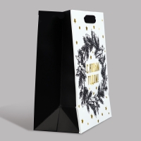 Пакет подарочный новогодний ламинированный &laquo;Новогодние чудеса&raquo;, MS 23 x 18 х 10 см