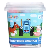 Набор цветных мелков Синий трактор , 7 цветов