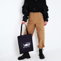 Шопер детский для девочки без застёжки, цвет чёрный