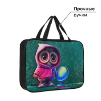 Папка для труда А4 на молнии текстиль 70мм 360 х 260 &laquo;1 сентября: Совушка&raquo;