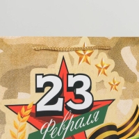 Пакет подарочный ламинированный горизонтальный, упаковка, &laquo;Танк&raquo;, L 28 х 38 х 9 см