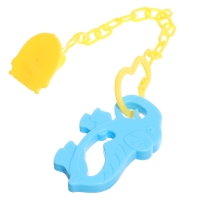 Набор прорезывателей для зубов &laquo;Зверята&raquo;, с держателем, пластиковая цепочка, в контейнере, 3 шт.