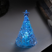 Фигура световая &laquo;Елочка&raquo; 10х6 см, от батареек 3хAG13 (в комплекте), свечение RGB