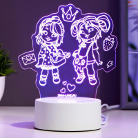 Светильник "Подружки" LED RGB от сети RISALUX